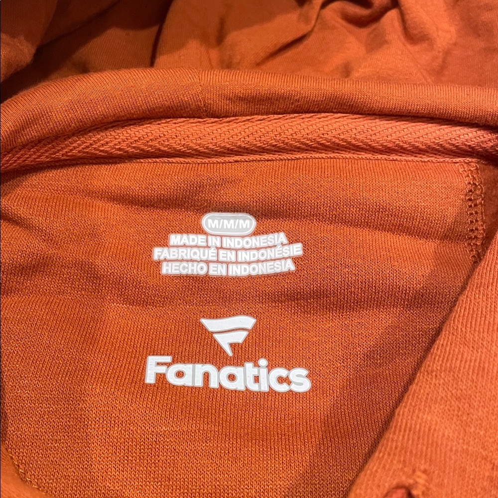Texas Longhorns Fanatics Iconic Fleece Down The Field Hoodie men size M NWT - Picture 3 of 4